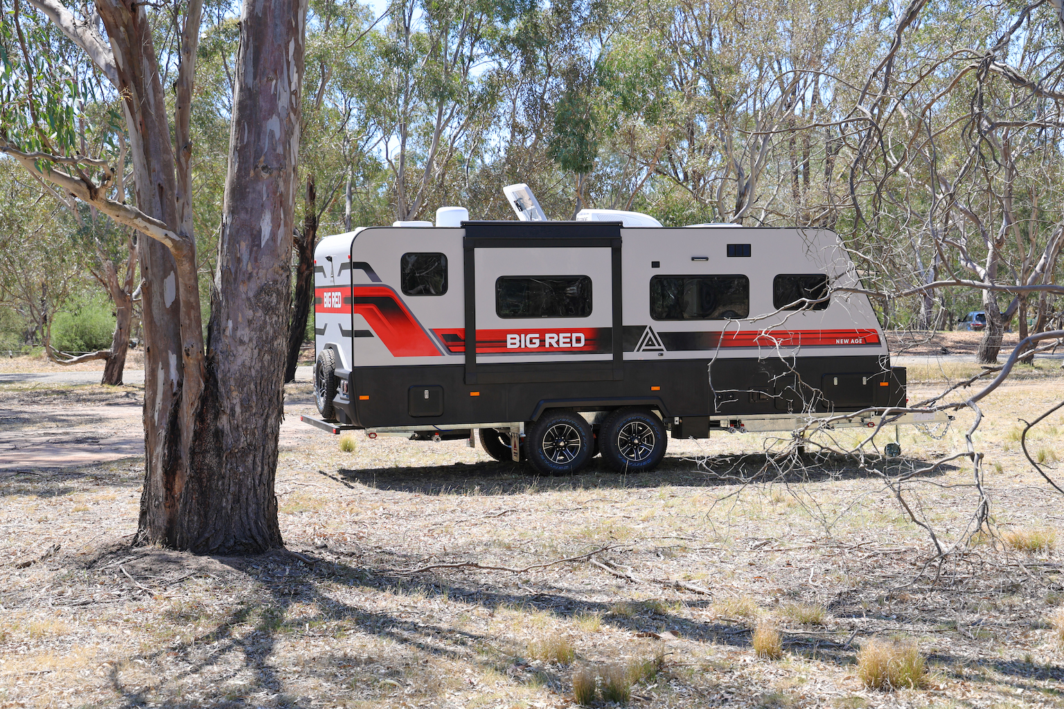 Caravan exterior on the road